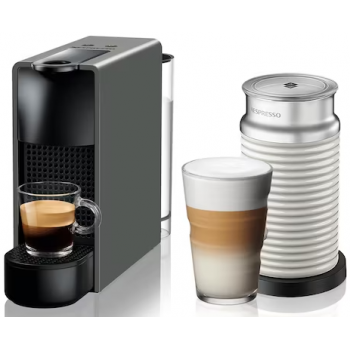 NESPRESSO Essenza Mini 19巴 粉囊系統咖啡機連白色Aeroccino3 套裝 (深灰色) (C30-SG-GR-NE2/Aeroccino3 White)